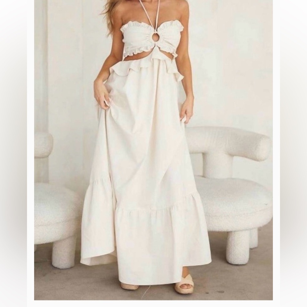 Cut out maxi dress